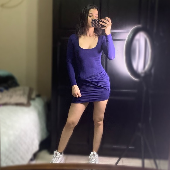 Planet Gold Mini Dress - Picture 3 of 4